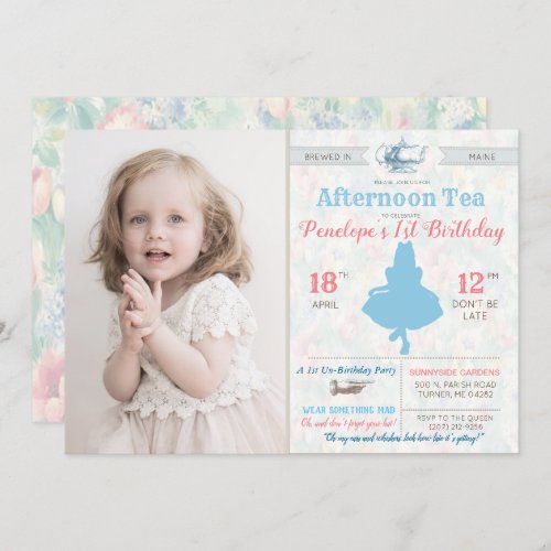 ANY AGE _ Alice in Wonderland Tea Party Invitation