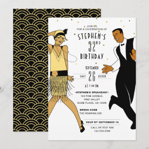 ANY AGE Art Deco/Great Gatsby/1920s Birthday Party Invitation