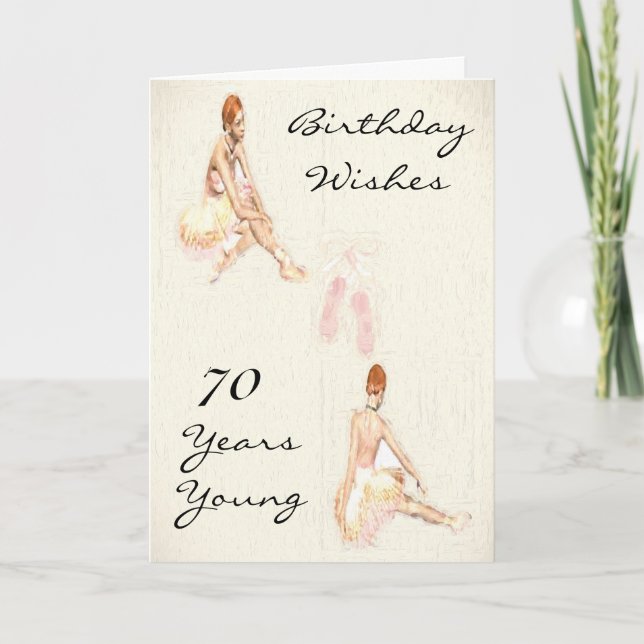 ANY AGE BALLET GREETING CARD (Front)