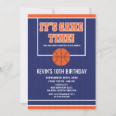 ANY AGE - Basketball Birthday Invitation (Front)