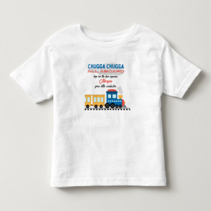 Any Age Birthday Colorful Cartoon Train Toddler T-shirt