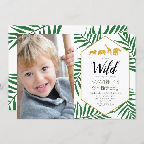 ANY AGE _ Birthday Jungle Safari Invitation