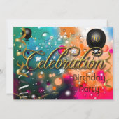 Any Age Birthday Party Celebration Teens or Adults Invitation (Front)