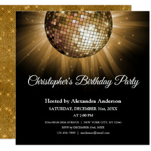 Disco Ball Invitation 5