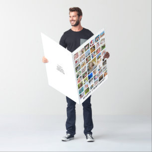 Any Age Birthday Photo Collage 45 Photos Custom Ca Card