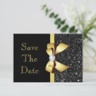 Any Age Birthday Save The Date Black and Gold