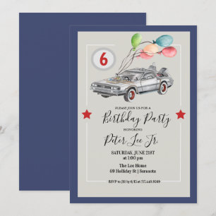 ANY AGE - Car Boy Birthday Party Invitation