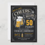Any Age Cheers And Beers Surprise Birthday Invitation