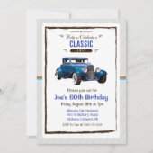 ANY AGE - Classic Car Vintage Birthday Invitation (Front)