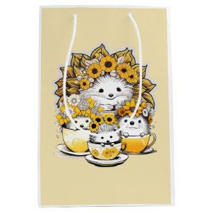 Any Age Cute Hedgehog Medium Gift Bag
