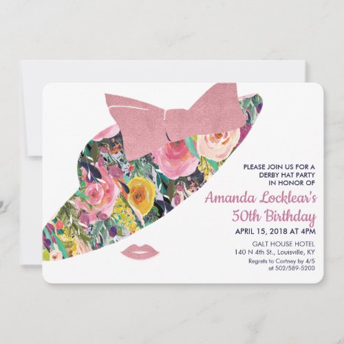 ANY AGE - Derby Birthday Party Invitation