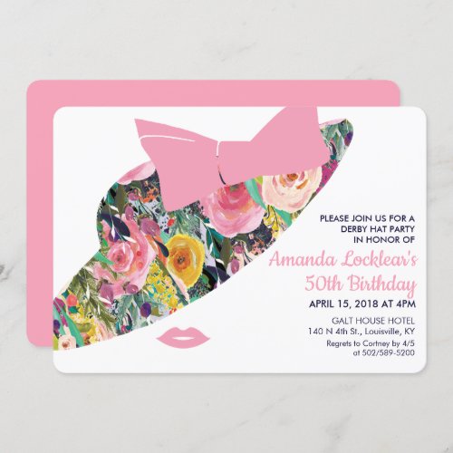 ANY AGE _ Derby Birthday Party Invitation