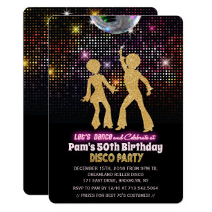 Disco Party Invitations Zazzle