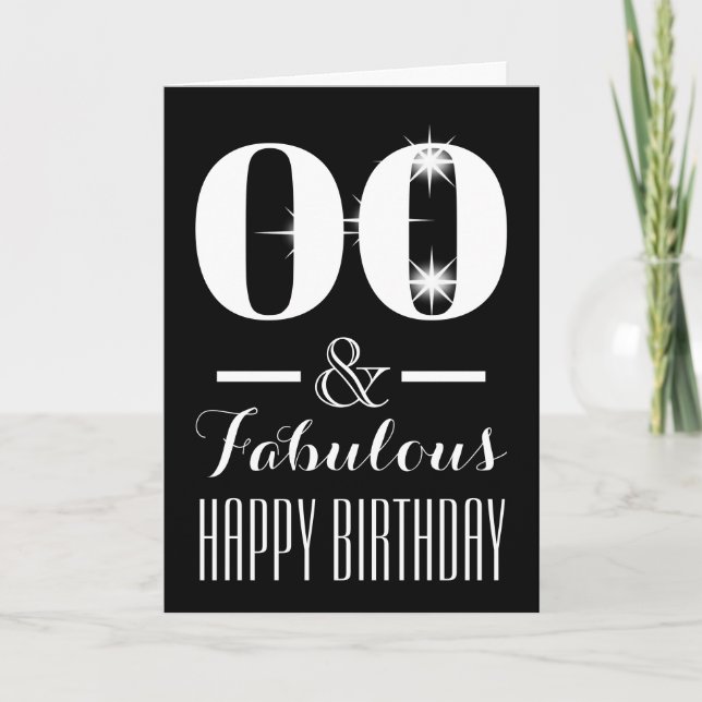 Any age & fabulous | Custom background color Card (Front)