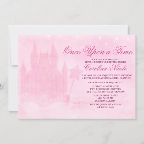 ANY AGE _ Fairytale Castle Birthday Invitation
