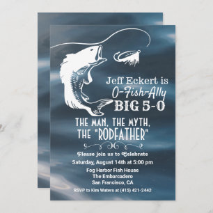 ANY AGE - Fishing Birthday Invitation