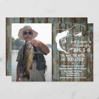 Any Age - Fishing Birthday Photo Invitation by PaperandPomp at Zazzle