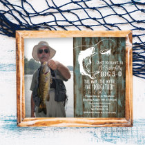 ANY AGE - Fishing Birthday Photo Invitation