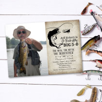 ANY AGE - Fishing Birthday Photo Invitation