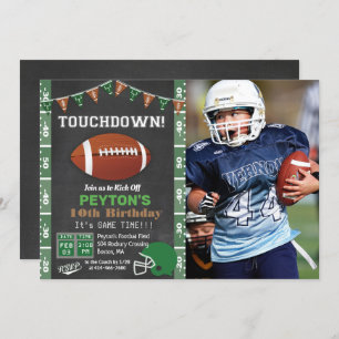 ANY AGE - Football Birthday Party Invitation