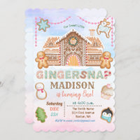 ANY AGE - Gingerbread Birthday Invitation