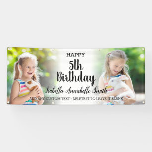 Personalised GIFTS Girl Children Kid Birthday PVC Banners Outdoor Indoor Printed 