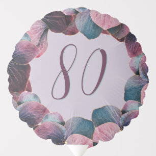 Any Age Gold Blue Lavender Purple Hydrangeas Party Balloon