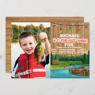 ANY AGE - Gone Fishing Birthday Invitation