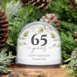 Any Age Happy Birthday Grandma Photo Snow Globe<br><div class="desc">Any age happy birthday grandma photo snow globe</div>