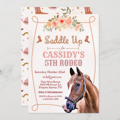 ANY AGE _ Horse Birthday Party Invitation