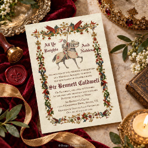 ANY AGE - Medieval Renaissance Birthday Invitation