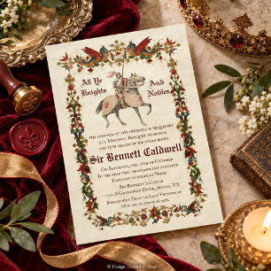 ANY AGE - Medieval Renaissance Birthday Invitation