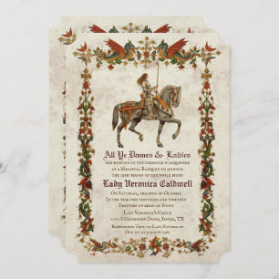 ANY AGE - Medieval Renaissance Birthday Invitation