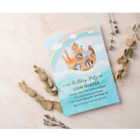 ANY AGE - Noah's Ark Birthday Invitation