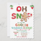ANY AGE - Oh Snap Gingerbread Birthday Invitation (Front)