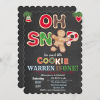 ANY AGE - Oh Snap Gingerbread Birthday Invitation