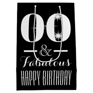 Any age PERSONALISE color Medium Gift Bag