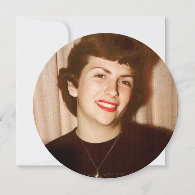 ANY AGE - Photo Vinyl Record Birthday Invitation (Front)