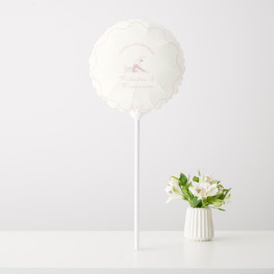 Any age pilates and prosecco birthday balloon