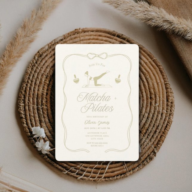 Any age pilates birthday party invitation (Creator Uploaded)