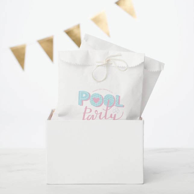 Any age pool party birthday favor bag (Party)