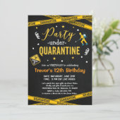 ANY AGE Quarantine Birthday Party Virtual Birthday Invitation (Standing Front)