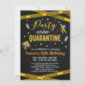 ANY AGE Quarantine Birthday Party Virtual Birthday Invitation (Front)