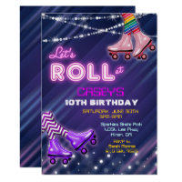 ANY AGE - Roller Skate Birthday Invitation