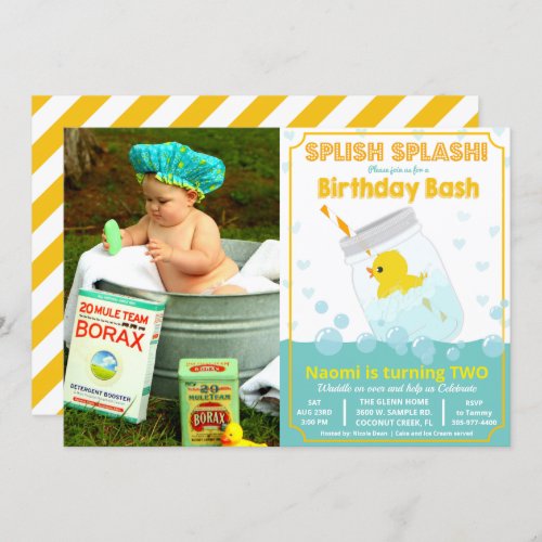 ANY AGE _ Rubber Duck Birthday Invitation