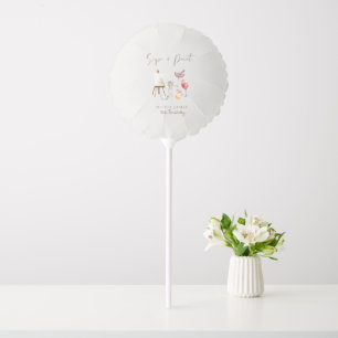 Any age sip and paint birthday balloon