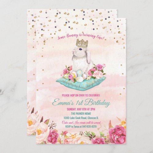 ANY AGE _ Some Bunny Birthday Invitation