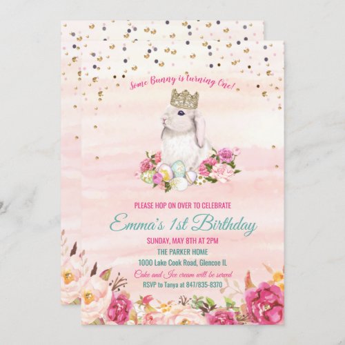 ANY AGE _ Some Bunny Birthday Invitation