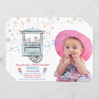 ANY AGE - Sweet Candy Shop Birthday Invitation