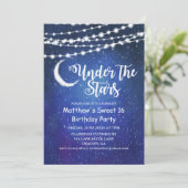 ANY AGE - Under the Stars Birthday Invitation (Standing Front)